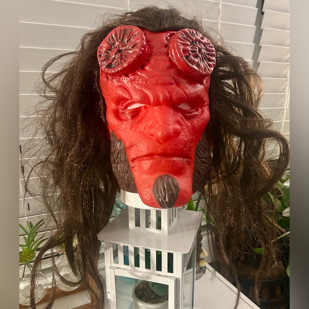 Hell Boy Mask Lions Gate with Hair